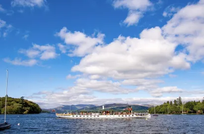 Looking north from Bowness promenade