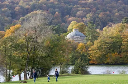 Belle Isle House as seen from Cockshott Point