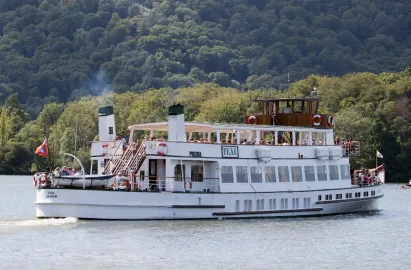 Teal heading out of Bowness Pier