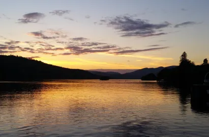 Looking north from Bowness Beach
