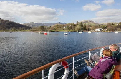 Great views northwards from Swans outer deck