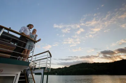 Stunning sunset views from the top outer decks