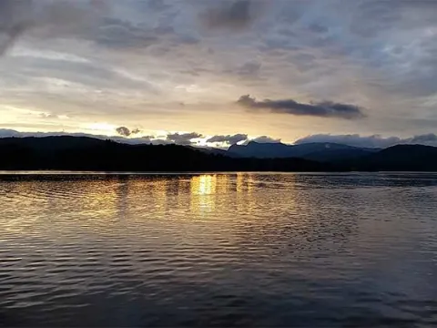 A typical summer sunset from on board the Evening Cruise.