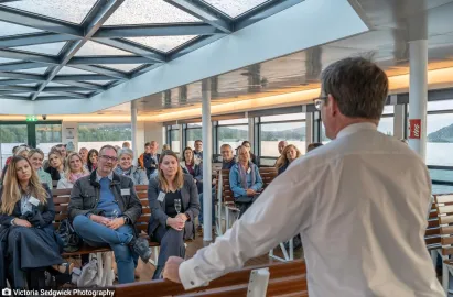 MV Swift’s flexible upper deck can be used for a number of events all year round.