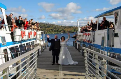 Miss Lakeland & Miss Lakeland II at Low Wood Bay pier.