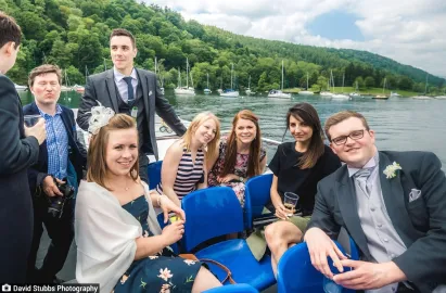 Terrific views for all of your wedding party on board our ‘steamers’ & launches