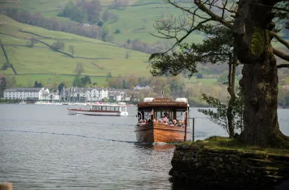 Wooden launches are on the water from April