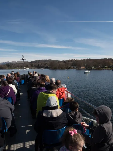 On board the Green Cruise departing Brockhole