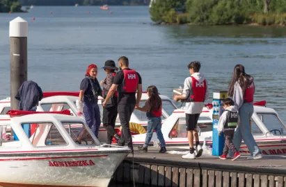 Self-drive motor boats at Bowness Beach Hire Point