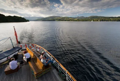 The view from the rear of the historic steamer