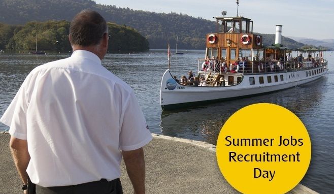 Two colleagues working on Bowness Pier