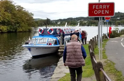 Our Ferry House Jetty is right next to the Windermere Car Ferry