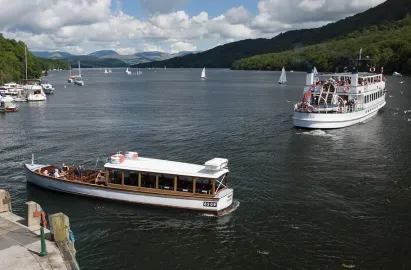 Fell Foot Ferry connects with the larger steam services to Bowness and Ambleside