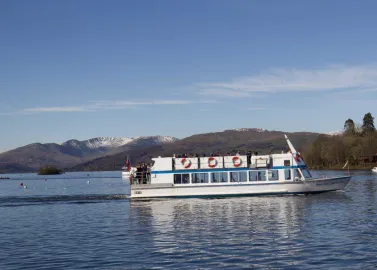 Modern launch on Windermere