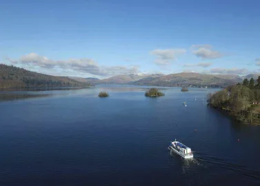Modern launch on Windermere