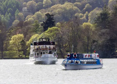 One of our "steamers" and modern launches