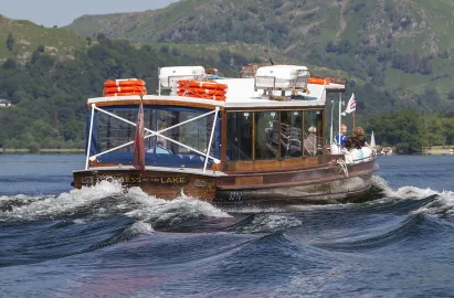 Traditional launch heading to Waterhead