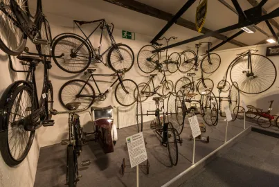 Historic bicycles at Lakeland Motor Museum