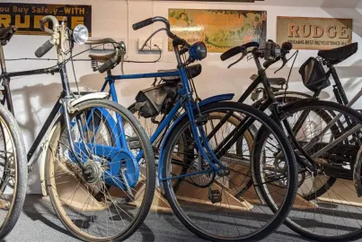 Historic bicycles at Lakeland Motor Museum