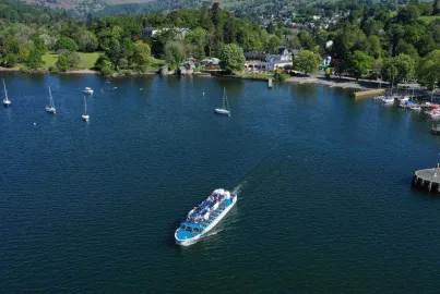 Modern launch on Windermere