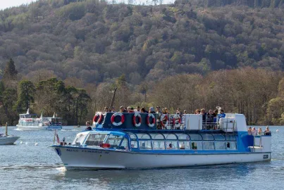 Modern launch on Windermere