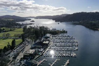 Aerial photo of Windermere