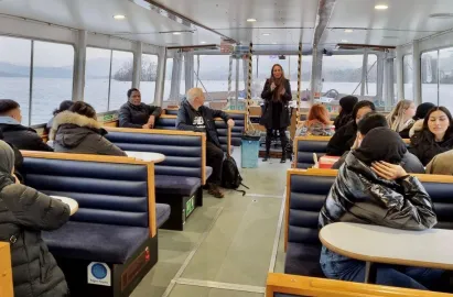 Private hire on one of the modern launches