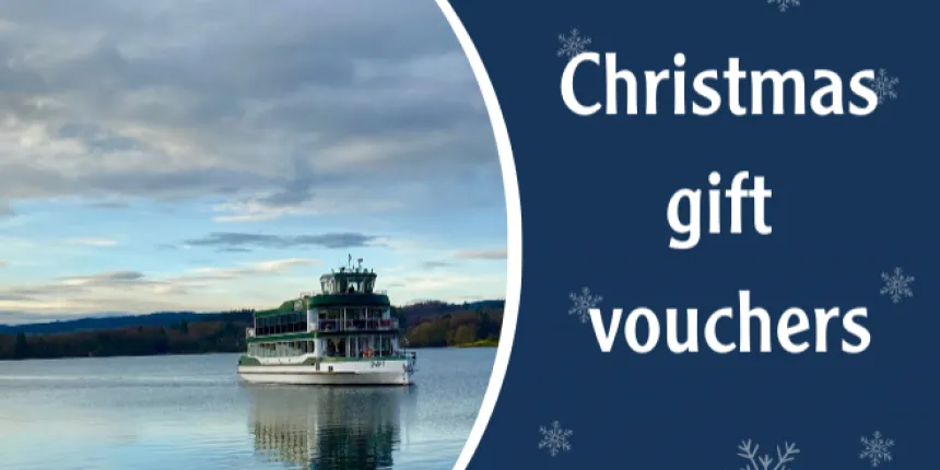 Give a lake cruise to someone special - our gift cards make great presents.