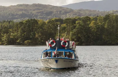 Modern launch on Windermere