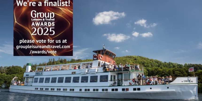 Group onboard The Swan