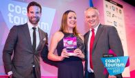 Sales & marketing Manager Jen Cormack collects her award at the event