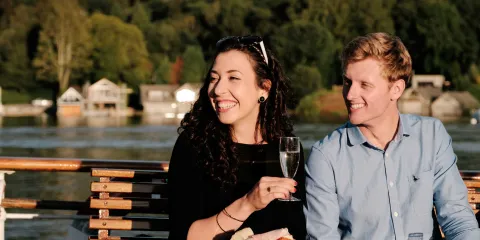 Couple buffet cruise