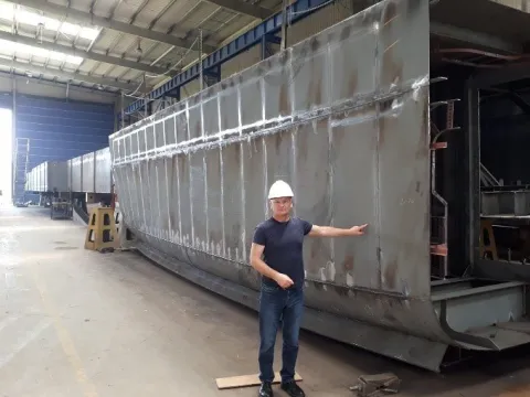 Timeline June 1 John Woodburn visiting Shipyard