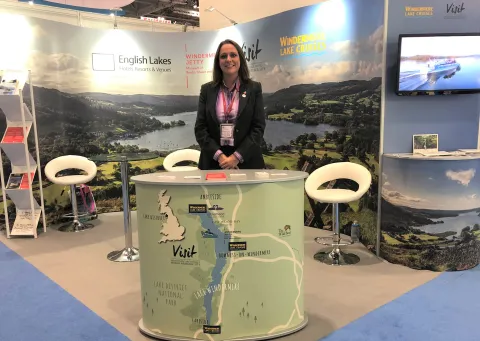 Jennifer Cormack at Londons World Travel Market