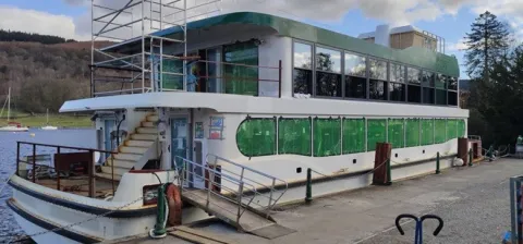 MV Swift being built at Lakeside in March 2020