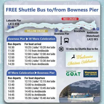 Windermere christmas celebration timetable