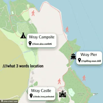 Wray castle map locations