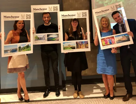 Jennifer and Marketing Manchester team