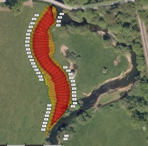 Aerial view of the proposed new channel