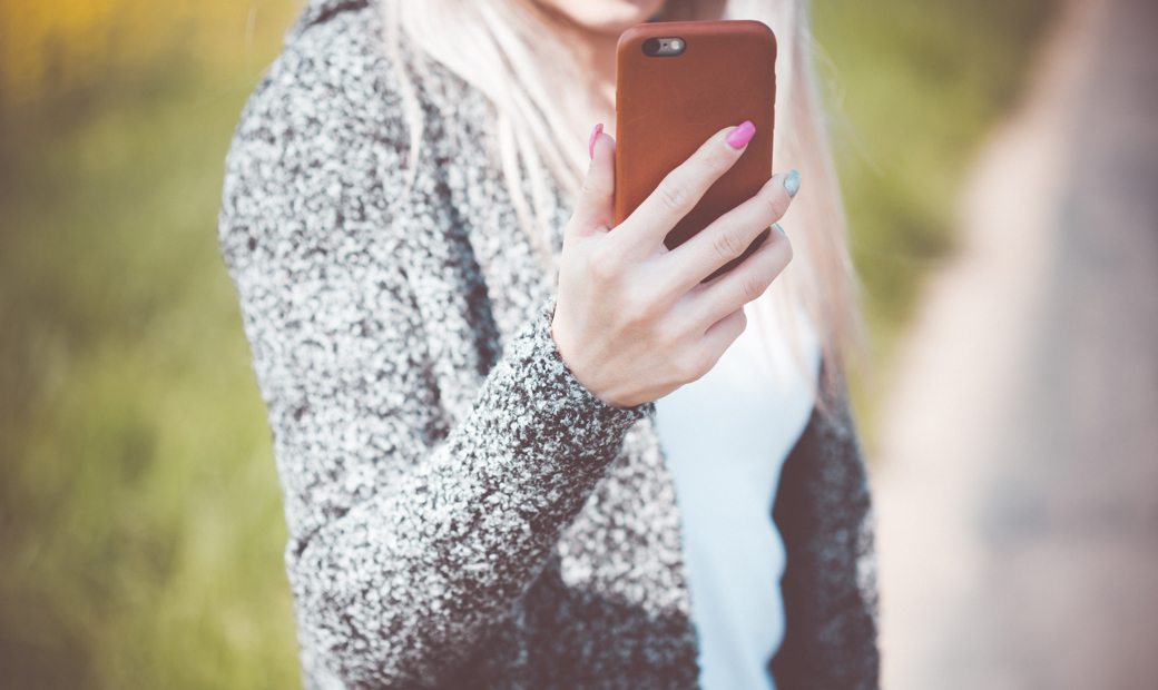 Woman using mobile