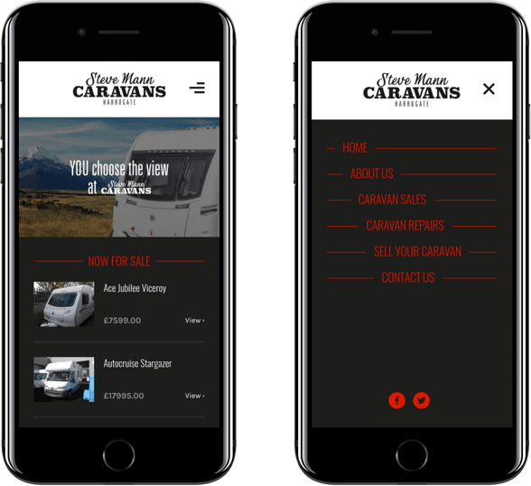 Website on mobile devices