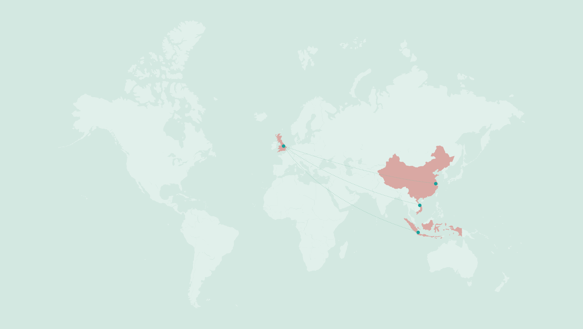 Barnsley College International locations on map