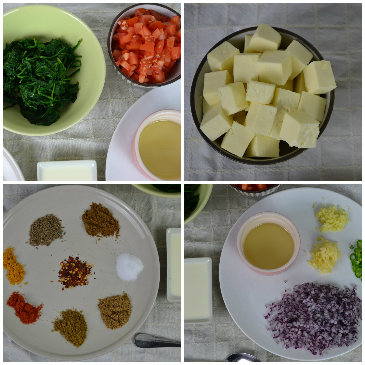 Palak Paneer Recipe with step by step photos