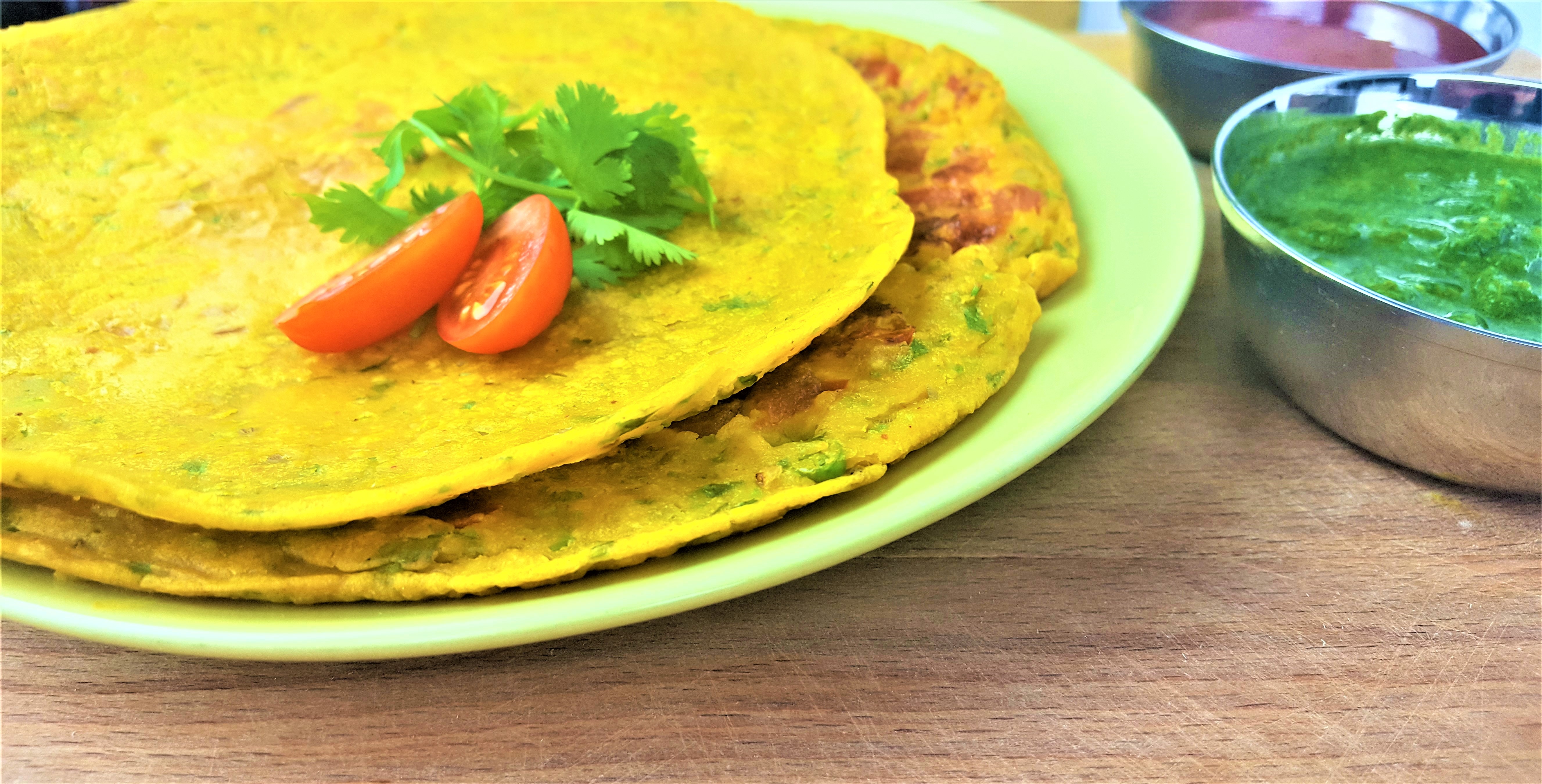 Besan Cheela or Chilla | Vegan Chickpea Flour Omelette