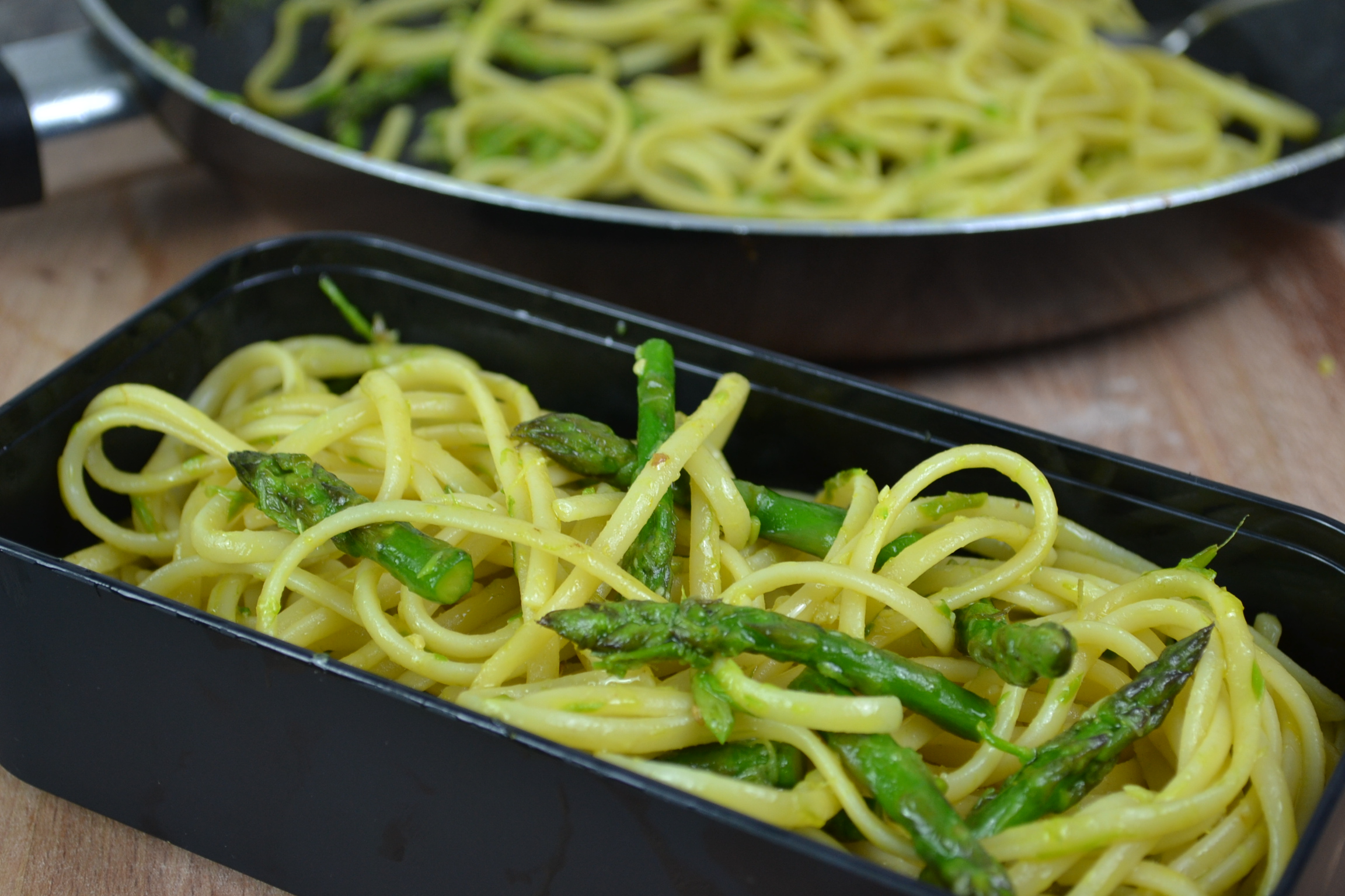 Asparagus and Lemon Pasta - Lunch box ideas