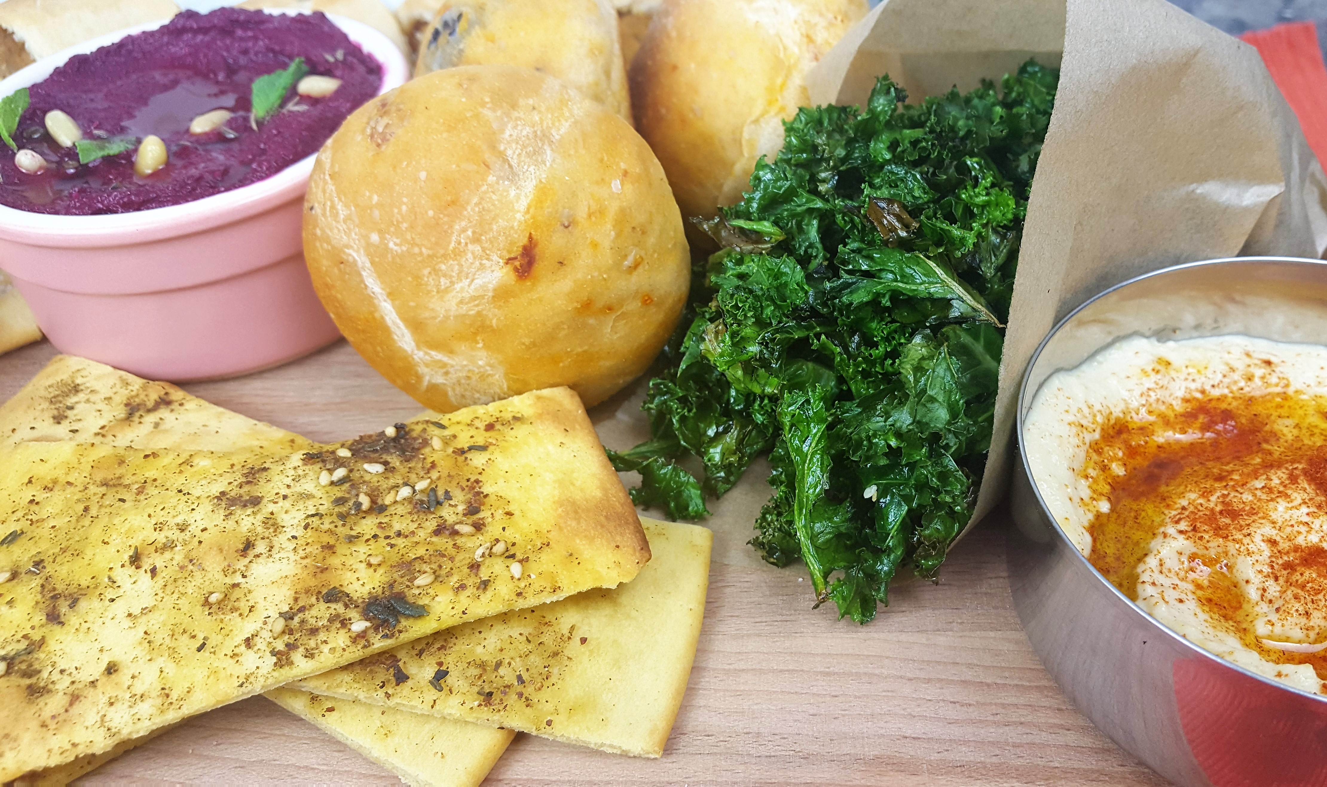 Vegetarian Snacks Platter Recipes with Breads, Crackers, Pastries and Dips Recipes dontask4salt