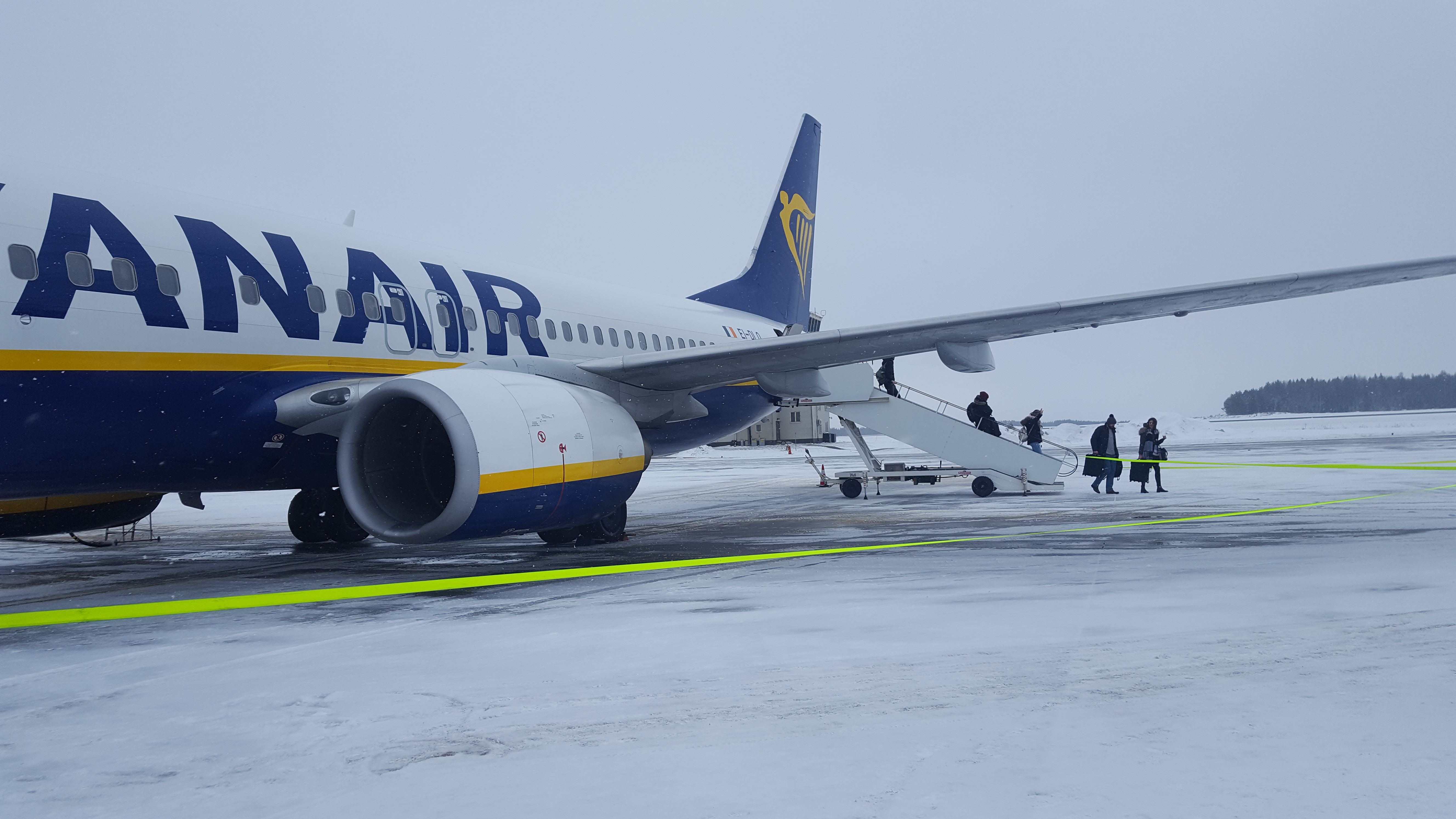 Ryanair flight London to Stockholm