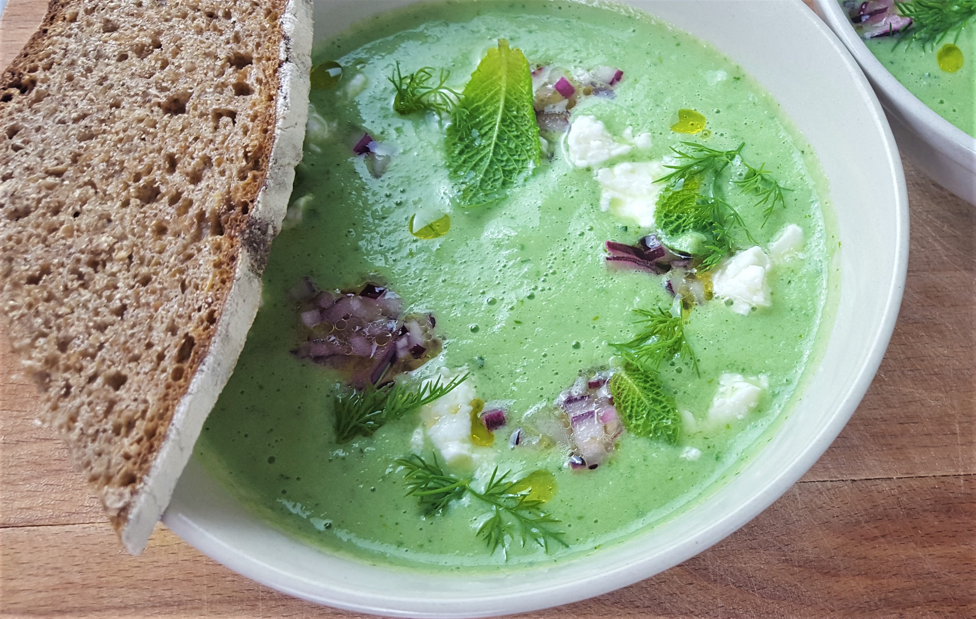 Cucumber dill and mint soup recipe