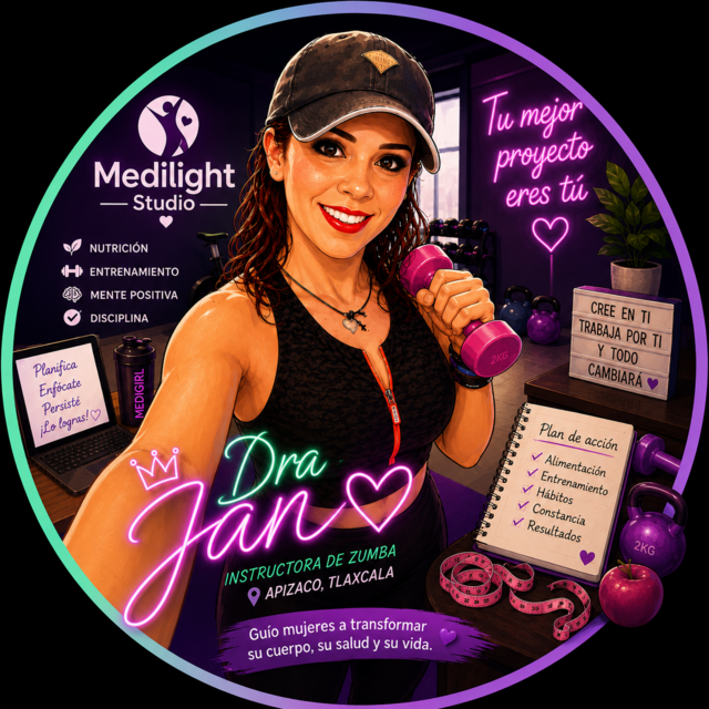 Zumba Fitness by Dra. Jan Medilight  logo