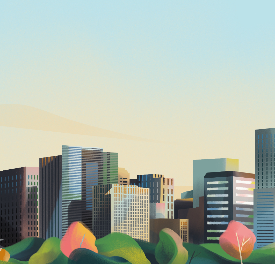 Jia-Yi-Liu-Folio-Illustration-Forbes-kJapan-Otomachi-Skyline-Landscape